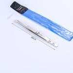 Anti Slip Jewelry Tools Lockable Stainless Steel Pointed Tweezers Elbow Tweezers
