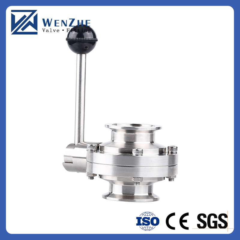 Sanitary SS304/316L Electric Wafer Type Butterfly Valve for Normal Temperature Media