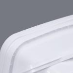 3L Rectangular Plastic Bucket Leak-Proof Storage White Color