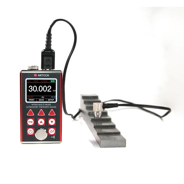 Buy cheap Internal Bluetooth Electronic Thickness Gauge , Large Memory Magnetic Thickness Gauge MT660 from wholesalers