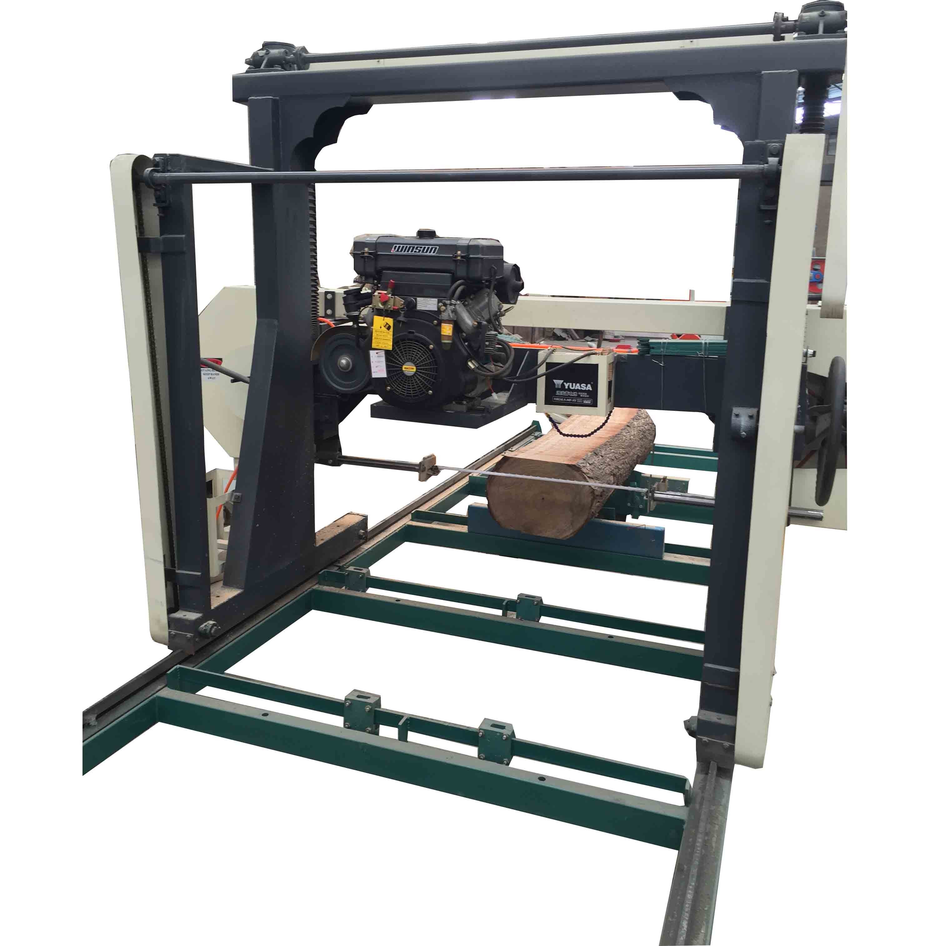 Band saw machine for wood cutting,portable saw mill,Horizontal wood working machine
