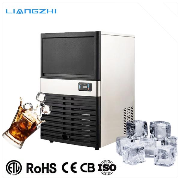 Buy cheap Air Cooling 30kg Ice Storage 50kg 24 Hours LZ-120 Supermarket Used Cube Ice Making Machine from wholesalers