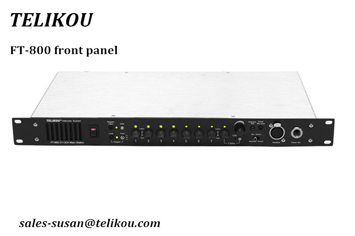 30% off !!! TELIKOU FT-800 with tally light function wired intercom system master station RJ-45 for TV station,studio room