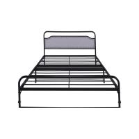 Buy cheap Bedroom Villa Industrial Iron Bed Frame Odm In Black Color product