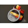 Buy cheap Running Racing Metal Award Medals Cut Out On Design With Strip Ribbon from wholesalers