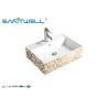 Buy cheap Art Round Gloden Ceramic Above Counter Basins AB8221G 585×440×160mm from wholesalers