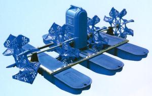 China High Efficiency Paddle wheel aerator 4 IMPELLER 2HP 220V 440V on sale