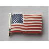 Buy cheap American Flag Hard Enamel Lapel Pins / Metal Enamel Pins Customized Logo from wholesalers