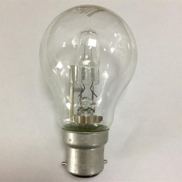 Buy cheap A55 B22 Halogen Filament Bulb E27 42W 2000hrs 55*93mm from wholesalers