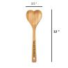 Buy cheap Bamboo heart shaped salad spoon wooden serving spoon from wholesalers