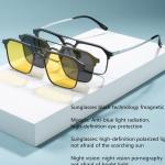 Goggles Triple Purpose Glasses Pultitanium Aluminum Magnetic Glasses