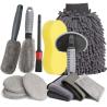 Buy cheap 12pcs Car Cleaning Brush Set Wash Cleaning Tire Brush Set Gloves 22cm from wholesalers