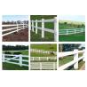 Buy cheap UV Resistant Vinyl Horse Farm Fence White Horse Rail Fence from wholesalers