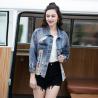 Buy cheap Swan Print Hole Cowboy Ladies Jackets Coats from wholesalers