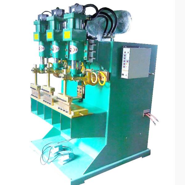 Quality Solenoid Valve Multi Spot Welding Machine 400mm Arm 150KVA Three Head Spot Welder for sale