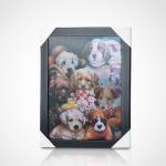 3D lenticular painting poster PET 30*40cm 5D lenticular poster tigers 3D