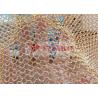 Buy cheap Gold Color Carbon Steel Chainmail Curtain For Coffee Shop Decoration from wholesalers
