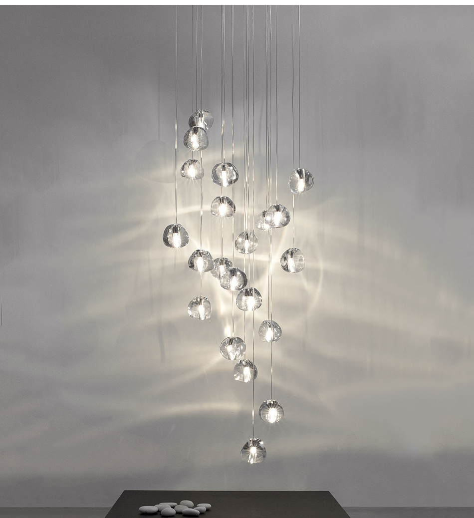Ceiling Chandelier for Living Room Kitchen Long Staircase morden chandelier stairs(WH-NC-43)