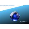 Buy cheap blue crystal globe paperweight/crystal globe award/glass globe award from wholesalers
