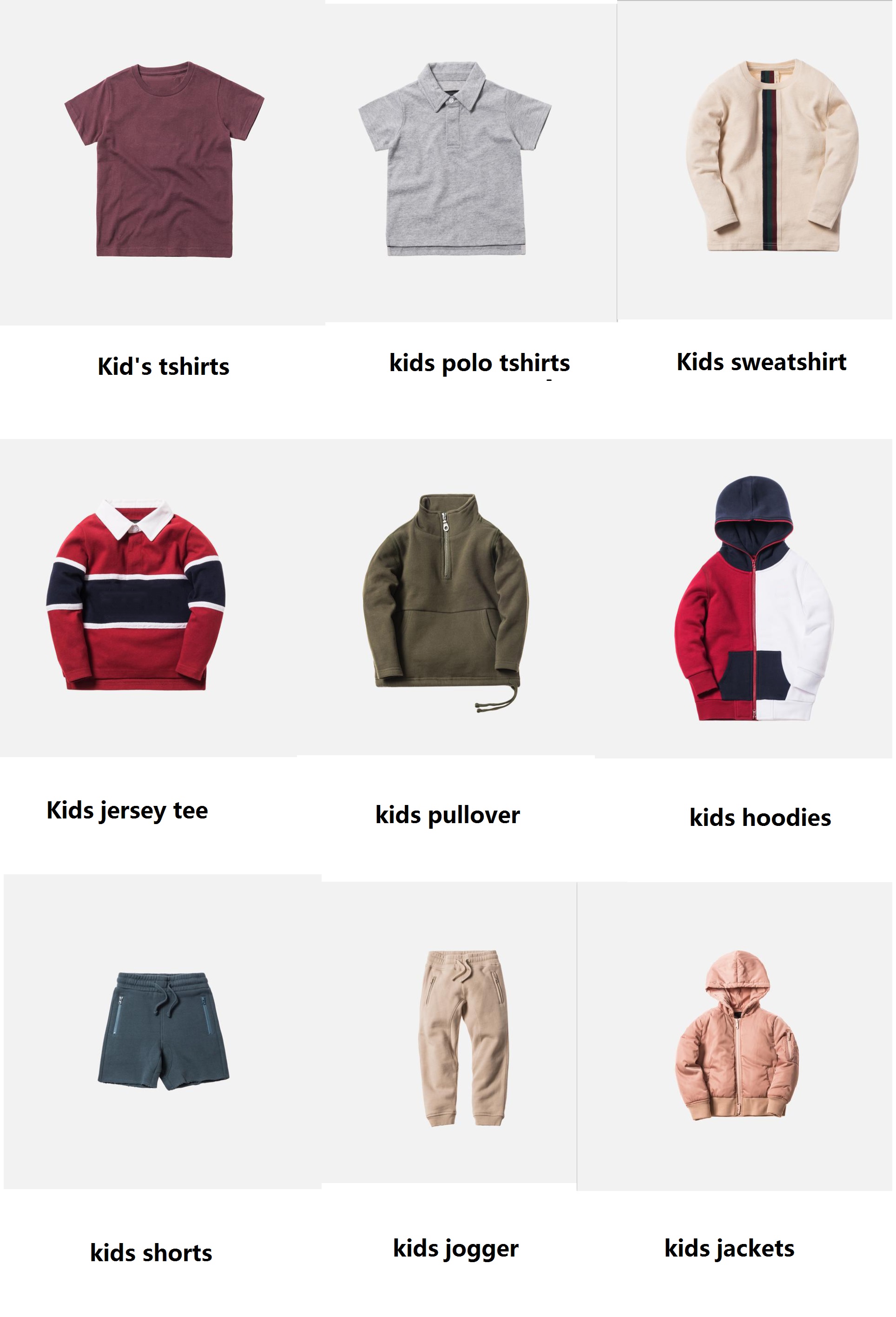 Stand up collar sport set with zip leg opening and side tape customize high street kids tracksuit sets