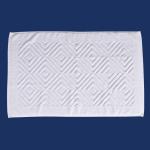 Luxury Hotel Quality Bath Mats Dobby White 100% Cotton Bath Mat Hotel Linen Eco