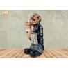 Buy cheap Polyresin Butler Sculpture Toilet Paper Holder Funny Resin Waiter Home Decoration from wholesalers