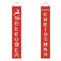 Buy cheap Merry Christmas Fabric Hanging Banners Customized Size For Door Decoration product