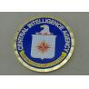 Buy cheap Central Intelligence Agency Brass Military Coin , Soft Enamel And Gold Plating from wholesalers