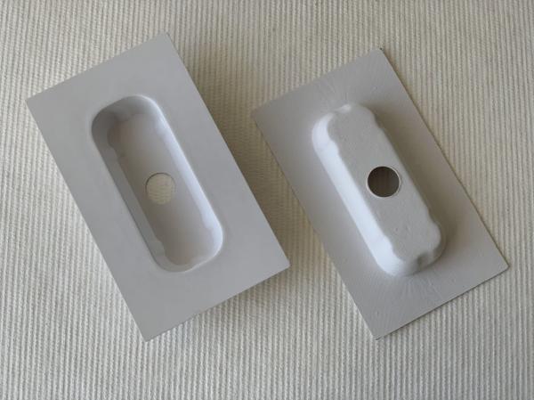 Buy cheap Rigid Molded Paper Pulp Tray Smooth Surface Molded Fibre Packaging REACH RoHS Approved from wholesalers