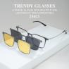 Buy cheap Business 3 In 1 Unisex Pure Titanium Aluminum Optical Glasses from wholesalers