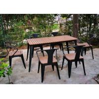 Buy cheap Simple Modern Solid Wooden Outdoor Furniture Balcony Table Chair Set For Leisure product