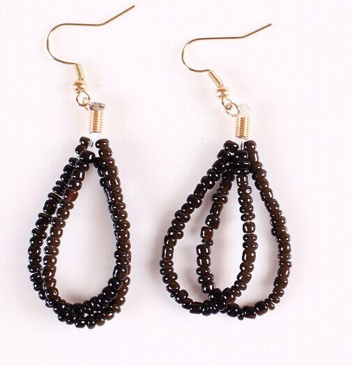 Buy cheap Bohemian temperament simple handmade beads earrings from wholesalers