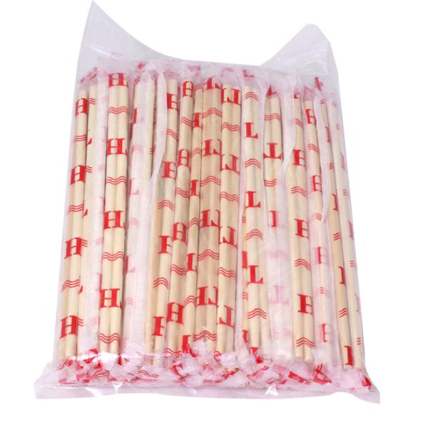 Buy cheap 5.0mm Paper Wrap Round Bamboo Chopsticks Plastic Hygienic Round Square from wholesalers