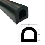 40-90 Shore A Hardness Marine Rubber Dock Bumper H200xW100xL1000mm for D Shape
