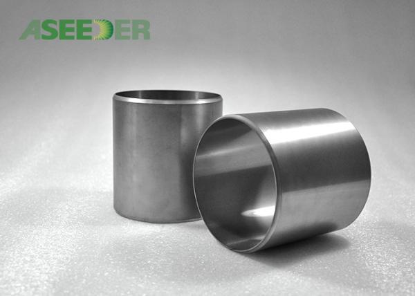 Buy cheap Silver Tungsten Carbide Sleeve Insert / Radial Bearing Sleeve Sandblasting Surface from wholesalers