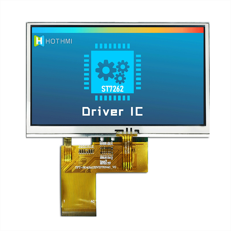 3.3V Resistive LCD 4.3 Inch , 800x480 LCD TFT 4.3 Inch TFT-H043A10SVIST5R40