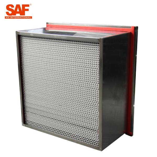 Buy cheap Aluminum Cardboard High Temperature Hepa Filters Glass Fiber Filter Material from wholesalers