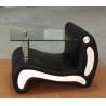 Buy cheap top seller nightstand with glass top #201 from wholesalers
