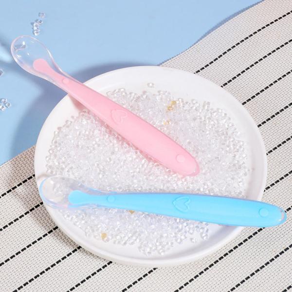 Quality Silicone Baby Feeding Spoon Custom Packaging With Optional Color And Logo for sale