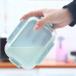 Borosilicate Leakproof 800ml 34oz Glass Food Container