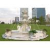 Buy cheap Large White Marble Stone Water Fountain with Horse Statue from wholesalers