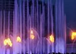 Classic Dubai Singing Fountains , Multi Colored Flaming Water Fountain