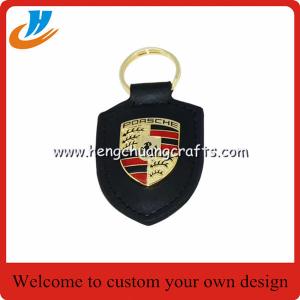 China Leather keychain,metal keychain with car logo no mold fee custom key chains on sale