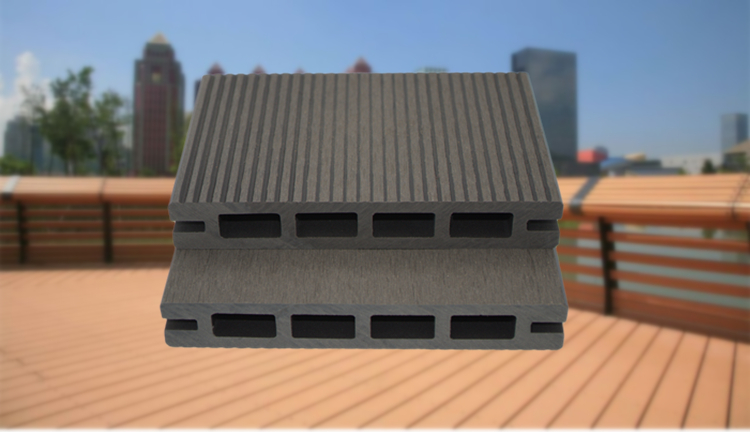 Co-Capped WPC Decking Tile Outdoor Floor Plastic Lumber with Waterproof Coating Layer