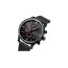 Buy cheap Black SS Stainless Steel Chronograph Watch Mesh Bracelet 50m Water Resistant from wholesalers