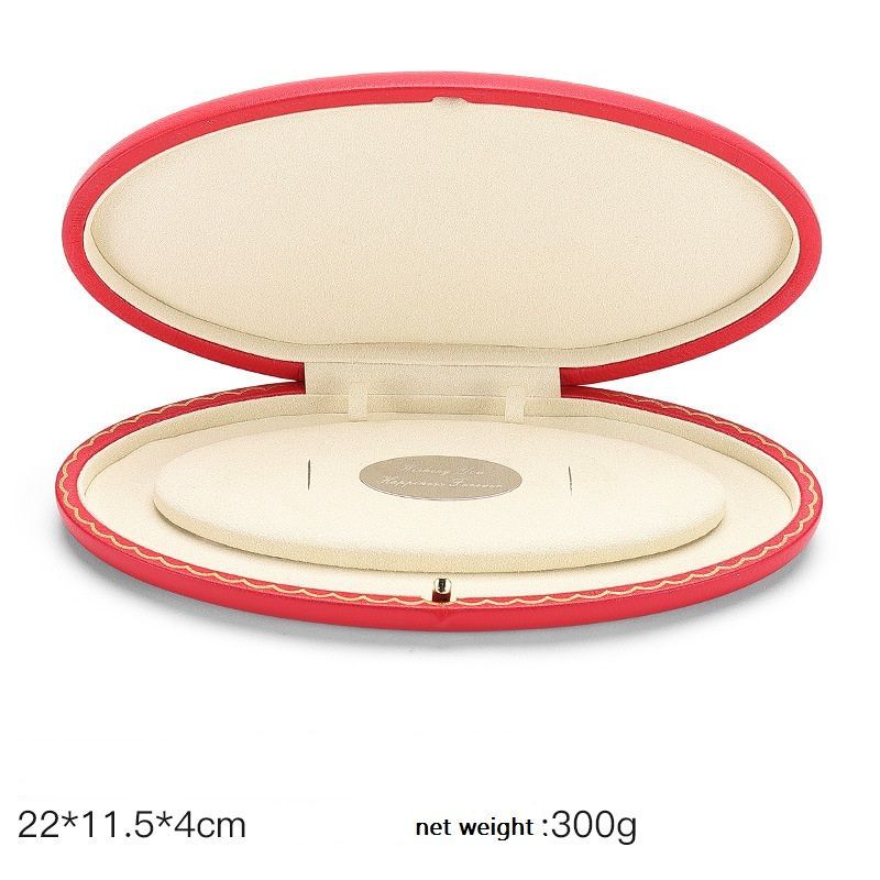 China Manufacturer Wholesale Custom Microfiber PU Leather Jewelry Stud Earrings Storage Box Pearl Necklace Jewelry Box Gift Box