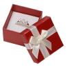 Buy cheap White Ribbon Jewelry Paper Boxes Red Printing Eco Friendly Material For Ring Gifts from wholesalers
