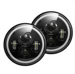 12V DRL Jeep Wrangler Offroad 80W Halo Fog Lights