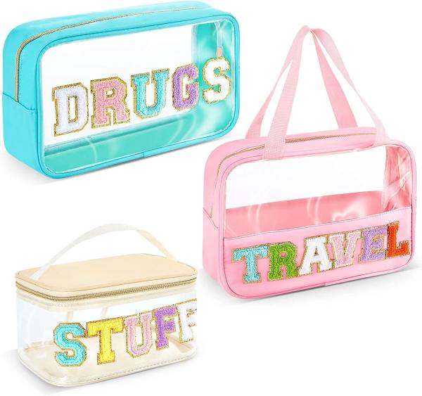 Buy cheap Clear Makeup Bags Makeup Bag Transparent Patch Bag PVC Waterproof Portable Glitter Cosmetic Bag Travel Toiletry bag from wholesalers