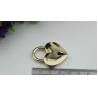 Buy cheap Bag heart-shaped shape light gold hardware decorative wedding padlock luggage hanging concentric lock from wholesalers